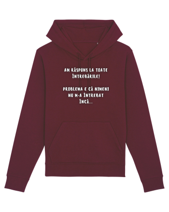 AM RĂSPUNS LA TOATE ÎNTREBĂRILE Burgundy
