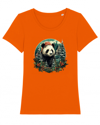 Christmas Panda Bright Orange