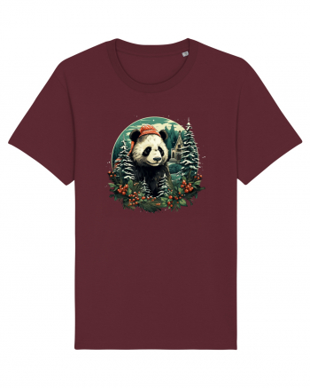 Christmas Panda Burgundy