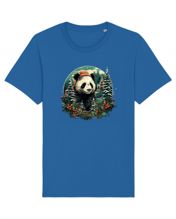 Christmas Panda Royal Blue