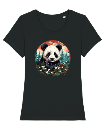 Christmas Panda Black