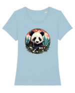 Christmas Panda Tricou mânecă scurtă guler larg fitted Damă Expresser