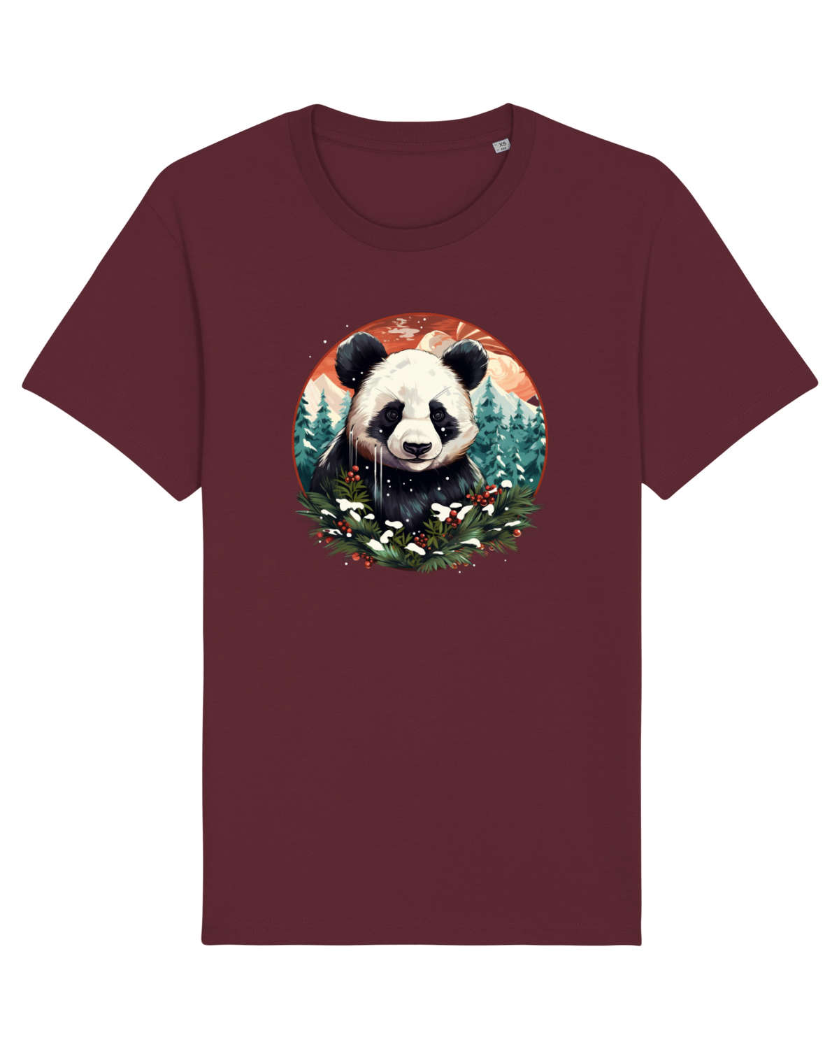 Tricou mânecă scurtă Unisex Rocker Burgundy