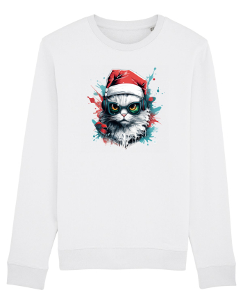 Christmas cat White
