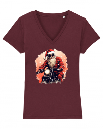 Rocker Santa  Burgundy