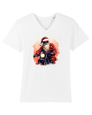 Rocker Santa  White
