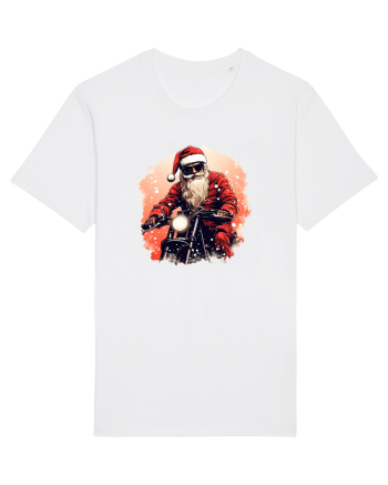 Rocker Santa  White