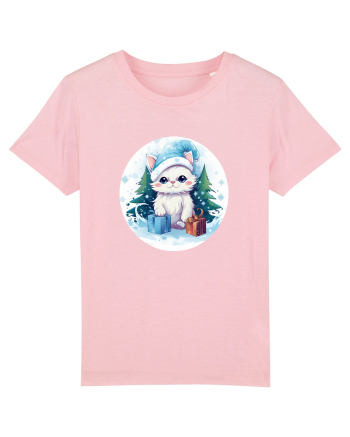 Christmas cat Cotton Pink