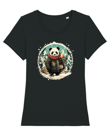 Christmas Panda Black