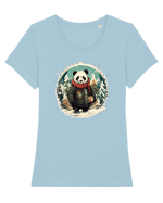 Christmas Panda Tricou mânecă scurtă guler larg fitted Damă Expresser