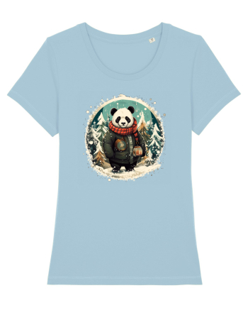 Christmas Panda Sky Blue
