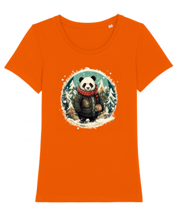 Christmas Panda Bright Orange