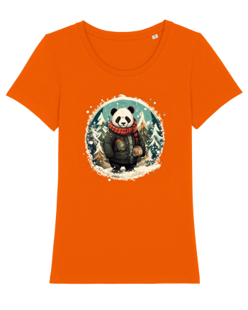 Christmas Panda Bright Orange