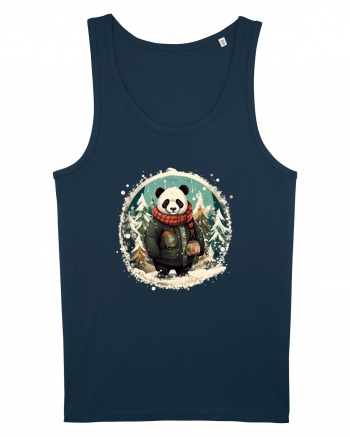 Christmas Panda Navy