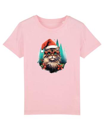 Christmas cat Cotton Pink