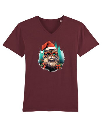 Christmas cat Burgundy