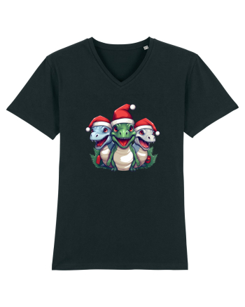 Christmas dinosaur party Black