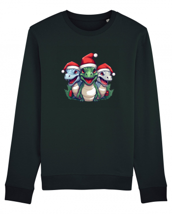 Christmas dinosaur party Black