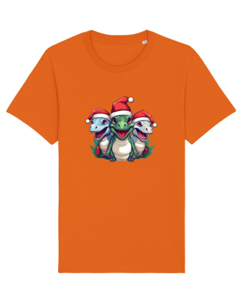Christmas dinosaur party Bright Orange