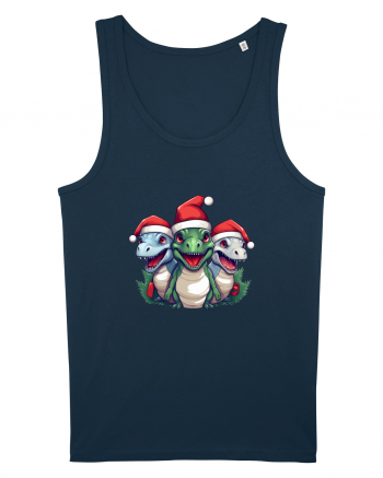 Christmas dinosaur party Navy