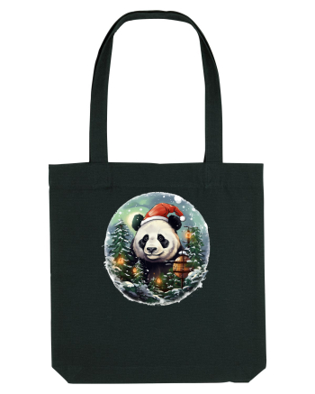 Christmas Panda Black