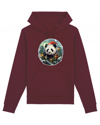 Christmas Panda Burgundy