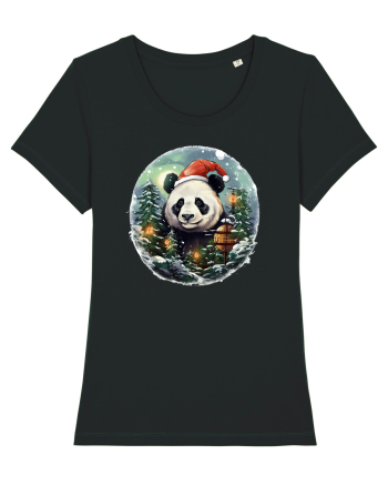Christmas Panda Black