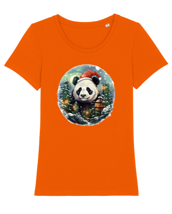 Christmas Panda Bright Orange