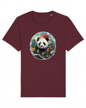 Christmas Panda Burgundy