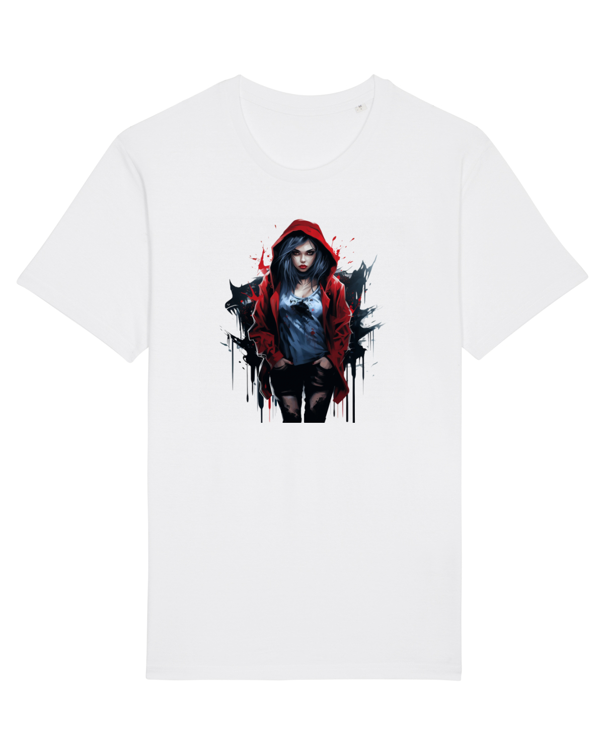 Tricou mânecă scurtă Unisex Rocker White