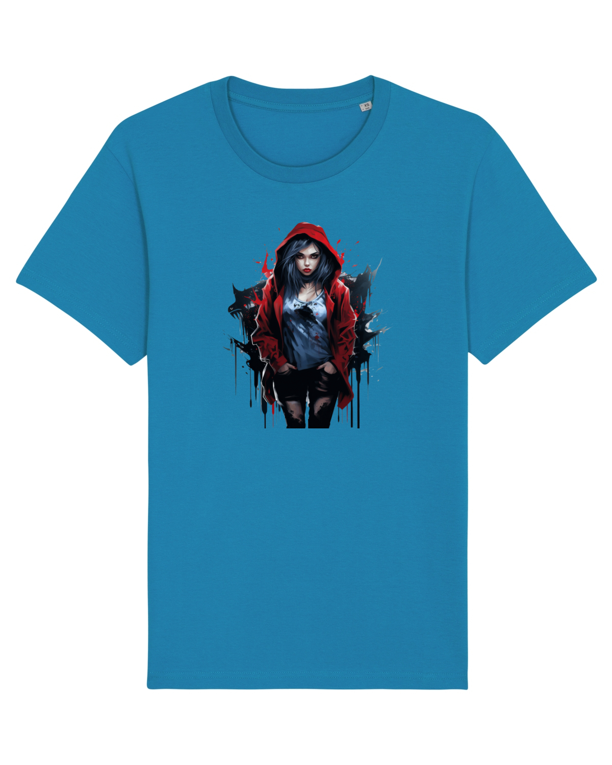 Tricou mânecă scurtă Unisex Rocker Azur
