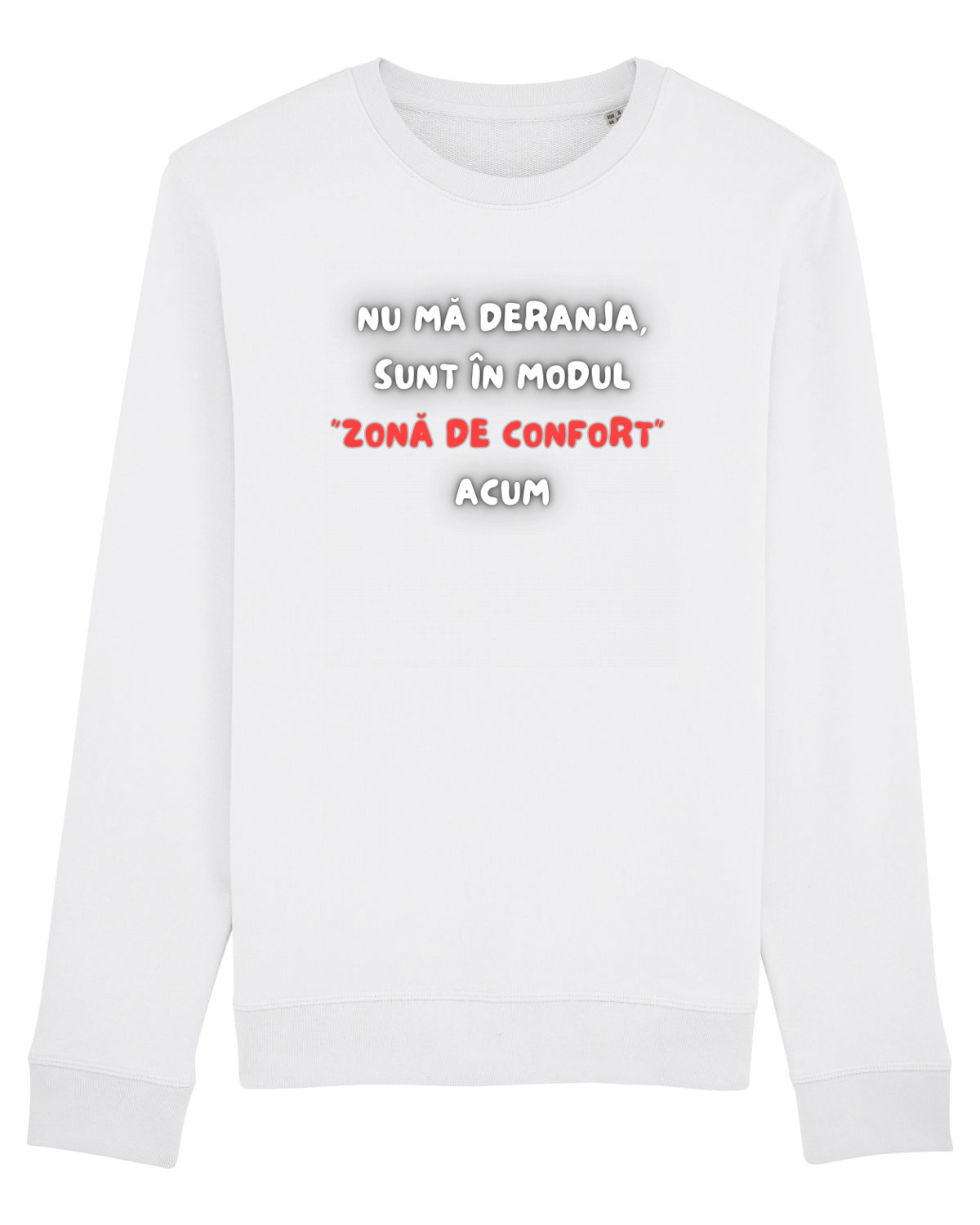 Bluză mânecă lungă Unisex Rise White