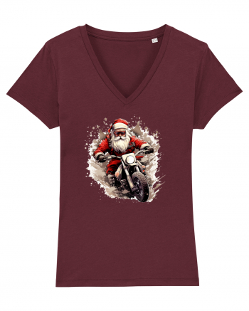 Rocker Santa  Burgundy