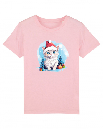 Christmas cat Cotton Pink