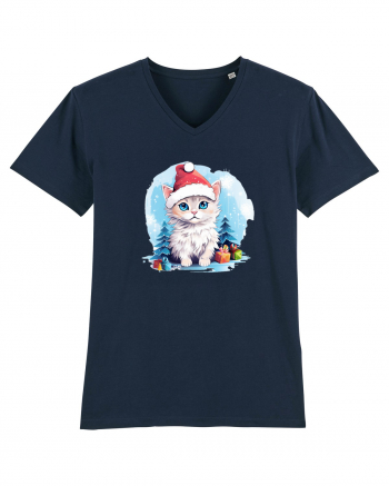 Christmas cat French Navy