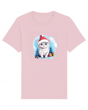 Christmas cat Cotton Pink