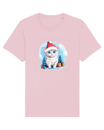 Christmas cat Cotton Pink