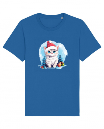 Christmas cat Royal Blue