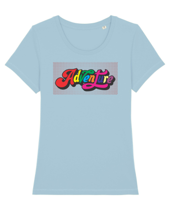 Adventure text Sky Blue