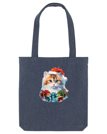 Christmas cat Midnight Blue