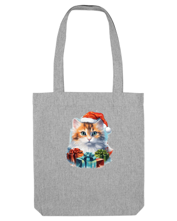 Christmas cat Heather Grey