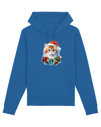 Christmas cat Royal Blue