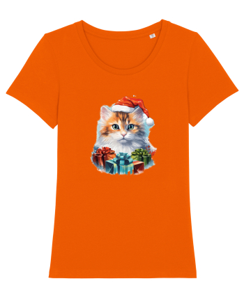 Christmas cat Bright Orange