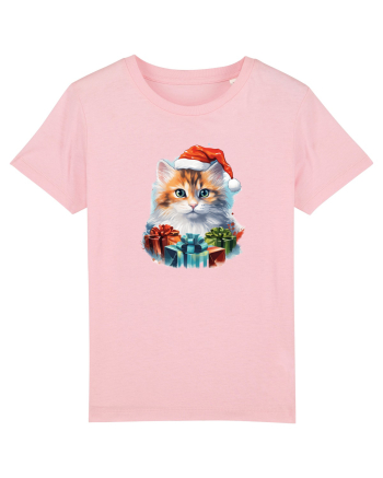 Christmas cat Cotton Pink