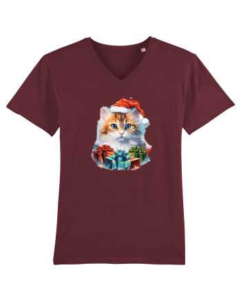 Christmas cat Burgundy