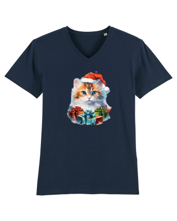 Christmas cat French Navy
