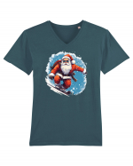 Modern  Santa  Tricou mânecă scurtă guler V Bărbat Presenter