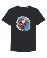 Modern  Santa  Tricou mânecă scurtă guler larg Bărbat Skater