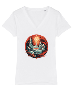 Christmas dream Tricou mânecă scurtă guler V Damă Evoker