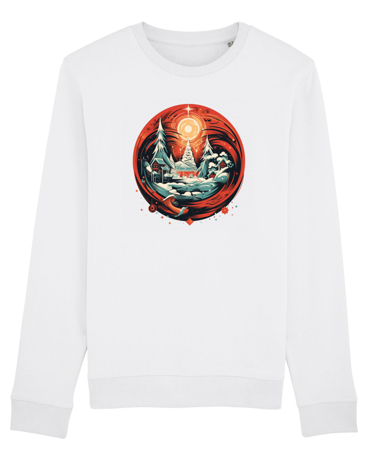 Bluză mânecă lungă Unisex Rise White